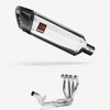Lextek Polished Stainless Steel SP4 300mm Single Sided Exhaust System for Kawasaki Z1000SX (10-19)