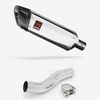 Lextek Polished Stainless Steel SP4 300mm Exhaust with Link Pipe for Honda CB500 F/X (13-20)