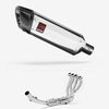 Lextek Stainless Steel SP4 Polished Exhaust System 300mm for Suzuki GSXR 1000 (17-24)