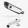 Lextek Polished Stainless Steel SP4 300mm Exhaust with Link Pipe for Honda VFR 800 (97-01)