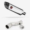 Lextek Polished Stainless Steel SP4 300mm Exhaust with Link Pipe