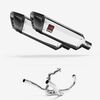 Lextek Stainless Steel SP4 Polished Exhaust System 300mm for SUZUKI SV1000 (03-07)