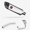 Lextek Polished Stainless Steel SP4 300mm Exhaust System for Triumph Tiger 800 (10-21)