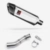 Lextek Polished Stainless Steel SP4 300mm Exhaust with Link Pipe