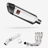 Lextek Polished Stainless Steel SP4 300mm Exhaust with Link Pipe for Yamaha FZ1 (06-15)