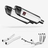 Lextek Stainless Steel SP4 Polished Exhaust System 300mm for Suzuki GSX 1400 (01-04)