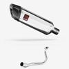 Lextek Polished Stainless Steel SP4 300mm Exhaust System for Honda PCX 125 (18-19)