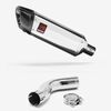 Lextek Stainless Steel SP4 Polished Exhaust 300mm with Link Pipe for Triumph Sprint ST 995i (98-04)