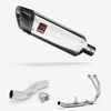 Lextek Polished Stainless Steel SP4 300mm Exhaust System for Honda CB500X (16-18)