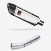 Lextek Polished Stainless Steel SP4 300mm Exhaust with Link Pipe for Yamaha Tenere 700 (19-23)