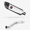 Lextek Polished Stainless Steel SP4 300mm Exhaust with Link Pipe for Kawasaki Z800 (13-16)