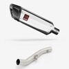 Lextek Polished Stainless Steel SP4 300mm Exhaust with High Level Link Pipe