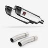 Lextek Polished Stainless Steel SP4 300mm Exhaust with Link Pipes for Ducati Monster 620 (01-06)