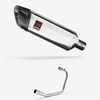 Lextek Polished Stainless Steel SP4 300mm Exhaust System for Lexmoto Isca