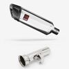 Lextek Polished Stainless Steel SP4 300mm Exhaust with Link Pipe