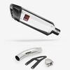 Lextek Polished Stainless Steel SP4 300mm Exhaust with Low Level Link Pipe