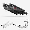 Lextek Carbon Fibre SP9C Gloss Exhaust System 300mm for Suzuki GSX 1400 (01-04)