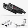 Lextek Carbon Fibre SP9C 300mm Exhaust System for Kawasaki Z1000 (10-19)