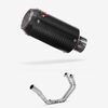 Lextek Carbon Fibre CP8C Exhaust System 150mm for Yamaha YZF R3/MT-03