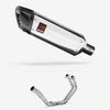 Lextek Stainless Steel SP4 Polished Exhaust System 300mm for Yamaha YZF R3/MT-03