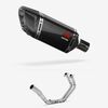 Lextek Carbon Fibre SP11C 200mm Exhaust System for Yamaha YZF R3/MT-03 (15-24)