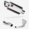 Lextek Stainless Steel YP4 Stubby Exhaust System 200mm for Kawasaki Z900 (20-24)