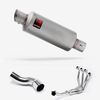 Lextek Matt Stainless Steel GP1 240mm Exhaust System for Kawasaki Z900 (20-24)