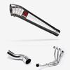 Lextek Stainless Steel MP4 Megaphone Exhaust System 300mm for Kawasaki Z900 (20-23)