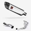 Lextek Polished Stainless Steel SP4 300mm Exhaust System for Kawasaki Z900 (20-24)