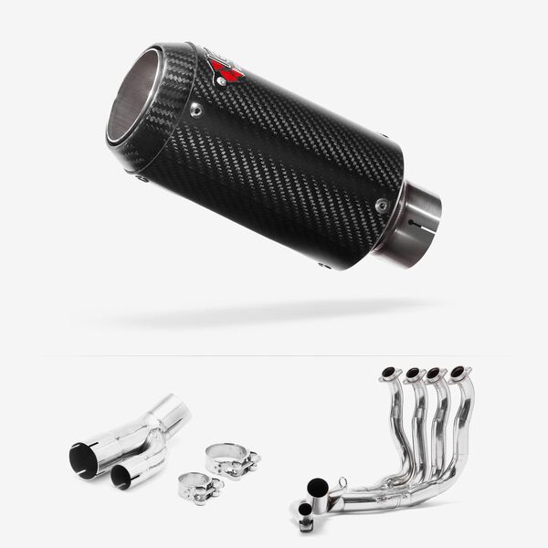 Lextek Carbon Fibre CP8C Exhaust System 150mm for BMW S1000R 2017-2020