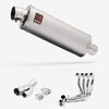 Lextek Stainless Steel OP1 Matt Exhaust System 350mm for BMW S1000R 2017-2020