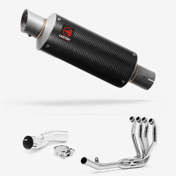 Lextek Carbon Fibre GP8C 240mm Exhaust System for Kawasaki Z H2 (20-24)