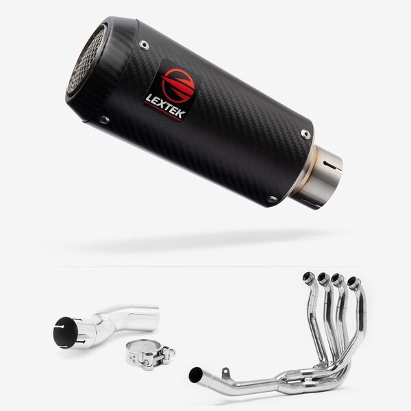 Lextek Carbon Fibre CP9C 180mm Exhaust System for Kawasaki Z H2 (20-24)