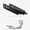 Lextek Carbon Fibre SP7C 400mm Twin Exhaust System for Kawasaki Ninja 1000SX 20-