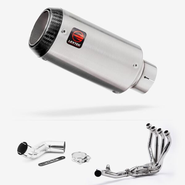 Lextek Matt Stainless Steel CP1 150mm Exhaust System for Kawasaki Ninja 1000SX (20- )