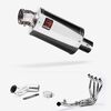 Lextek Polished Stainless Steel OP4 200mm Exhaust System for Kawasaki Ninja 1000SX (20- )