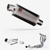 Lextek Smoked Stainless Steel OP16 250mm Exhaust System for Kawasaki Ninja 1000SX (20- )