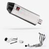 Lextek Brushed Stainless Steel RP2 300mm Exhaust System for Kawasaki Ninja 1000SX (20- )
