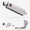 Lextek Matt Stainless Steel OP1 350mm Exhaust System for Kawasaki Ninja 1000SX (20- )