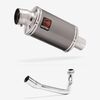 Lextek Smoked Stainless Steel OP15 200mm Exhaust System for Lexmoto Pegasus 300