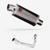 Lextek Smoked Stainless Steel OP16 250mm Exhaust System for Lexmoto Pegasus 300