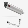 Lextek Brushed Stainless Steel RP1 400mm Exhaust System for Lexmoto Pegasus 300