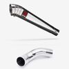 Lextek Polished Stainless Steel MP4 300mm Exhaust with Link Pipe for Kawasaki Z900 (20-23)