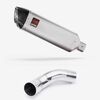 Lextek Matt Stainless Steel VP1 300mm Exhaust with Link Pipe for Kawasaki Z900 (20-23)