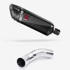 Lextek Carbon Fibre SP9C 300mm Exhaust with Link Pipe for Kawasaki Z900 (20-23)