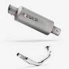Lextek Stainless Steel GP1 Matt GP Stubby Exhaust System 240mm for Lexmoto Enigma 125