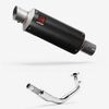 Lextek Carbon Fibre GP8C GP Stubby Exhaust System 240mm for Lexmoto Enigma 125