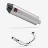 Lextek Brushed Stainless Steel RP1 400mm Exhaust System for Lexmoto Enigma 125