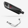 Lextek Carbon Fibre SP9C Gloss Exhaust System 300mm for Lexmoto Enigma 125