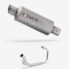 Lextek Stainless Steel GP1 Matt GP Stubby Exhaust System 240mm for Lexmoto LXR 125